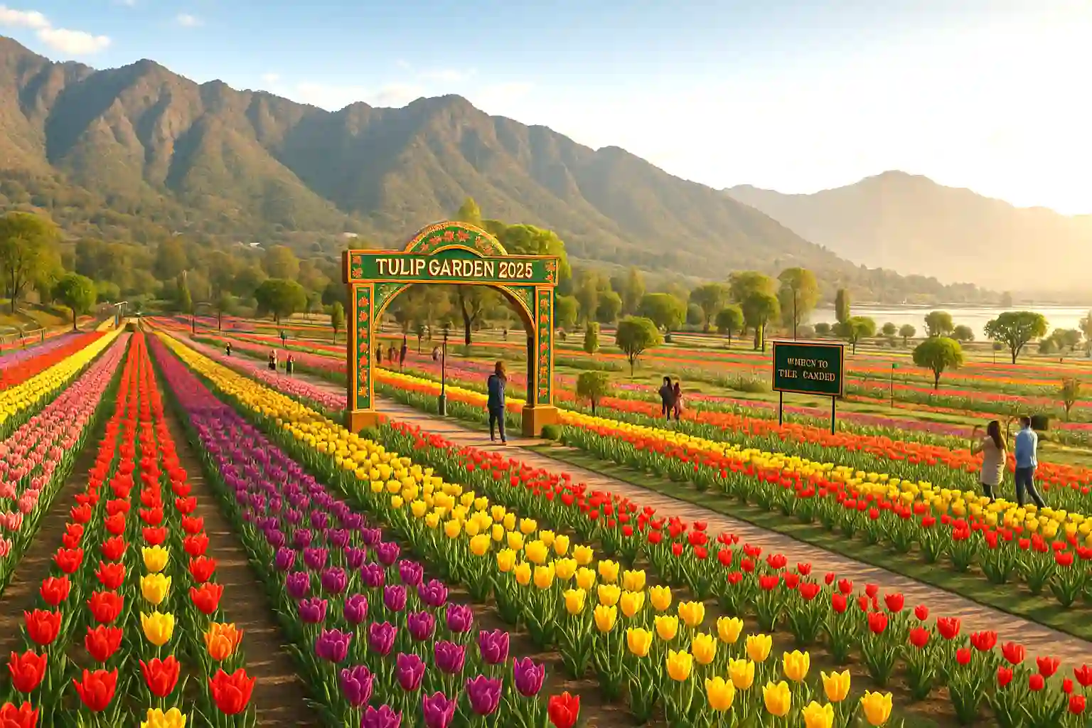 Kashmir Tulip Garden Opens for 2025 Season. What Is New This Year in this large tulip garden